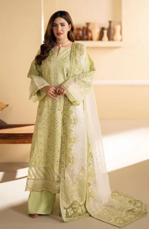 MARYUM & MARIA | Premium Lawn'24 | LIIY GREEN | Yulia MS24-634
