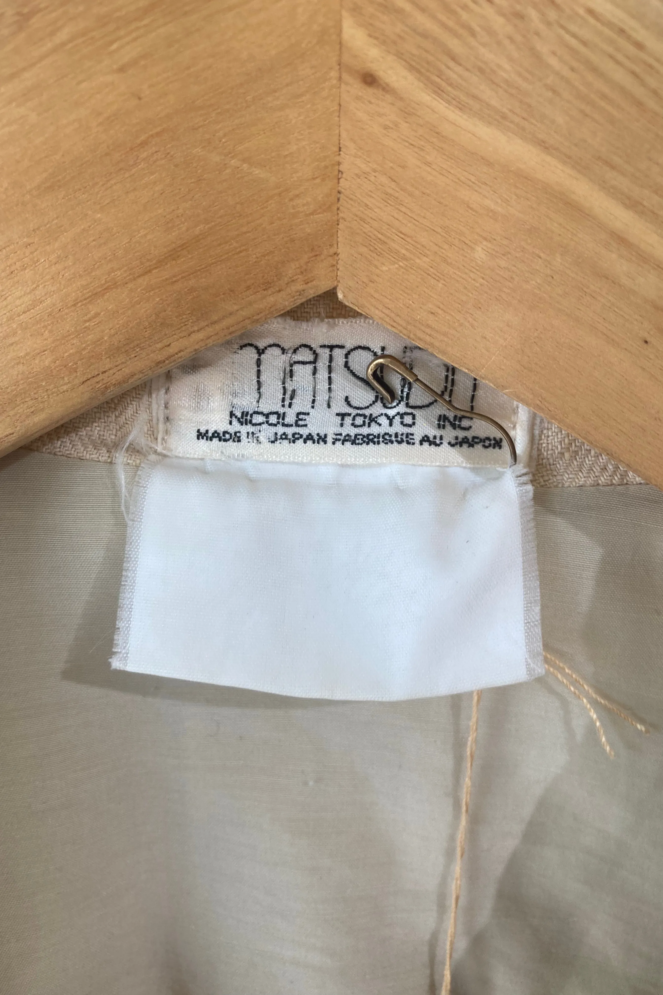Matsuda Oversized Yellow Linen Blazer