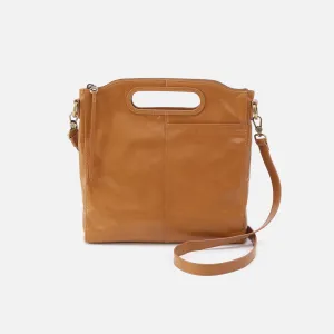Maude Medium Crossbody In Polished Leather - Natural