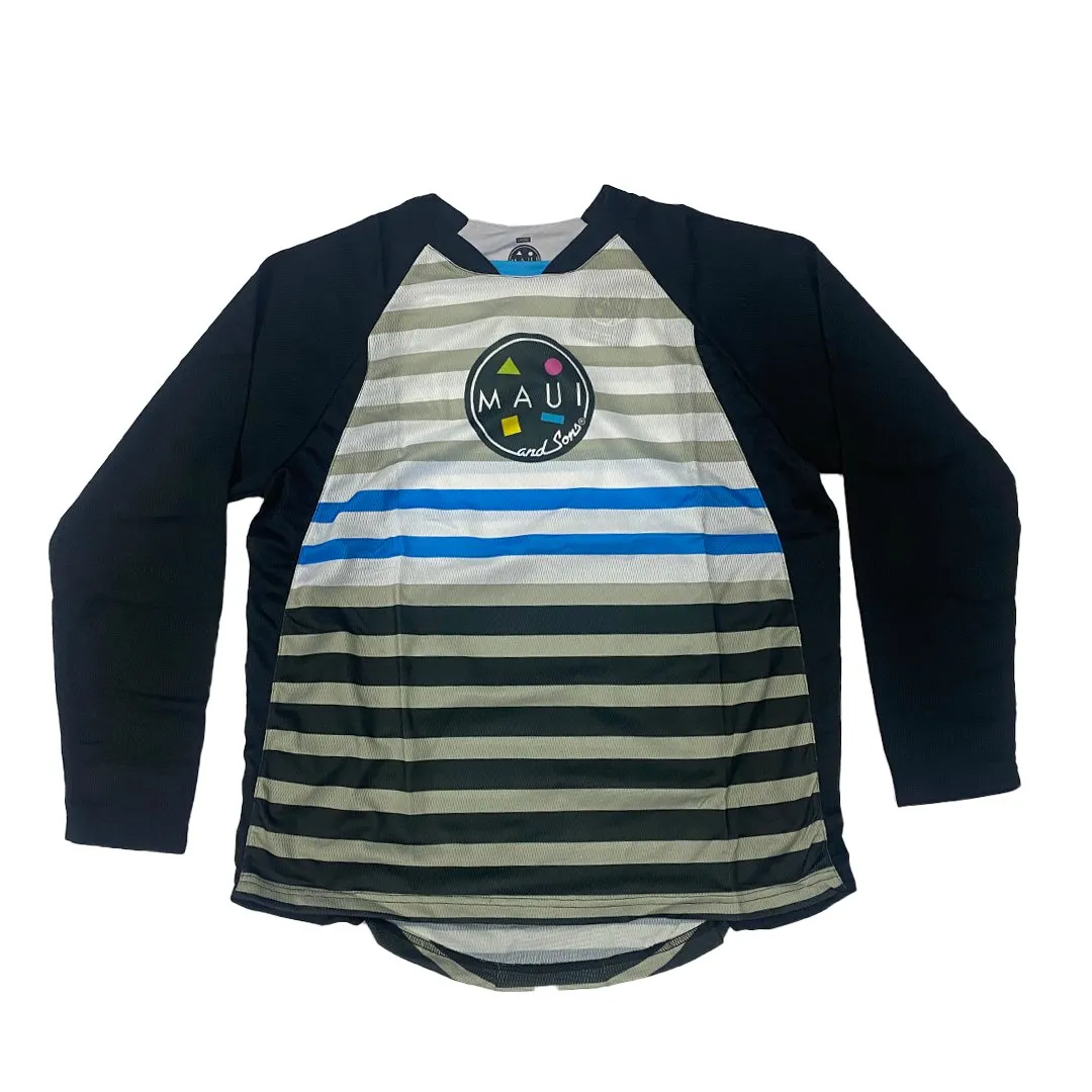 MAUI AND SONS LONG SLEEVE STRIPE JERSEY