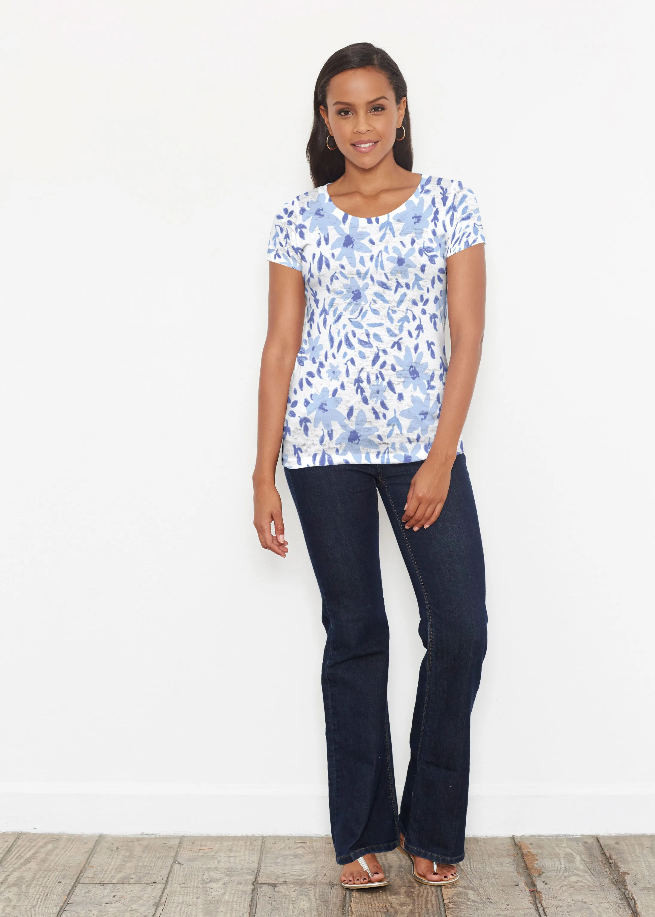 May Flowers (8027) ~ Short Sleeve Scoop Shirt