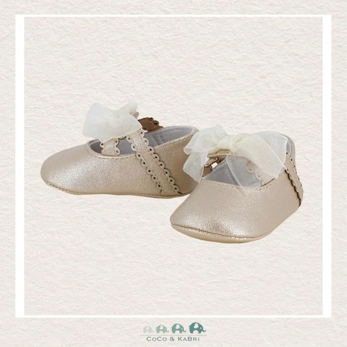 Mayoral Baby Girl Dressy Mary Jane Shoes - Champagne (B2)
