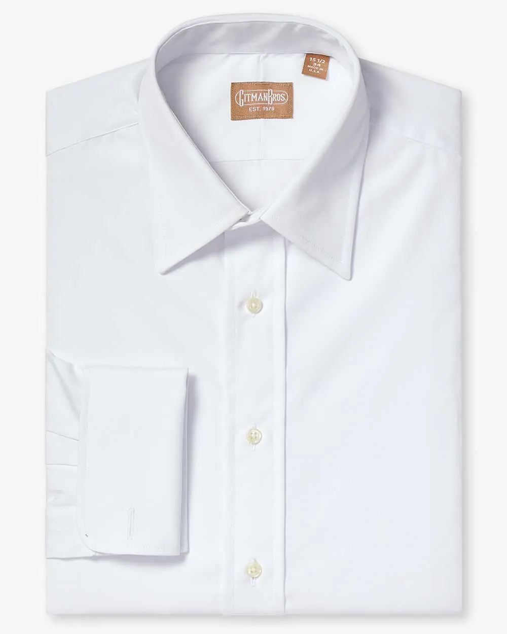 Medium Spread Broadcloth Tuxedo Shirt