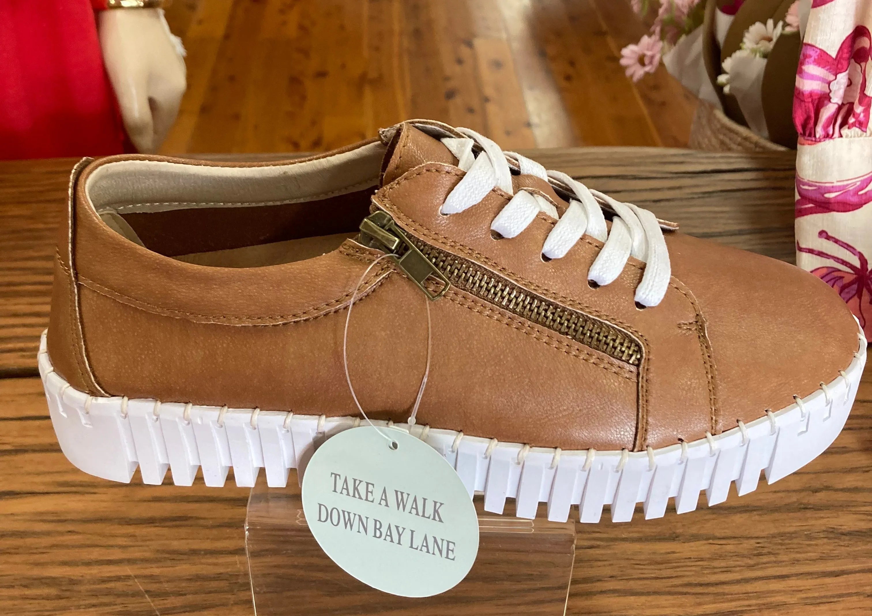 Medusa Tan Sneaker By Bay Lane Footwear