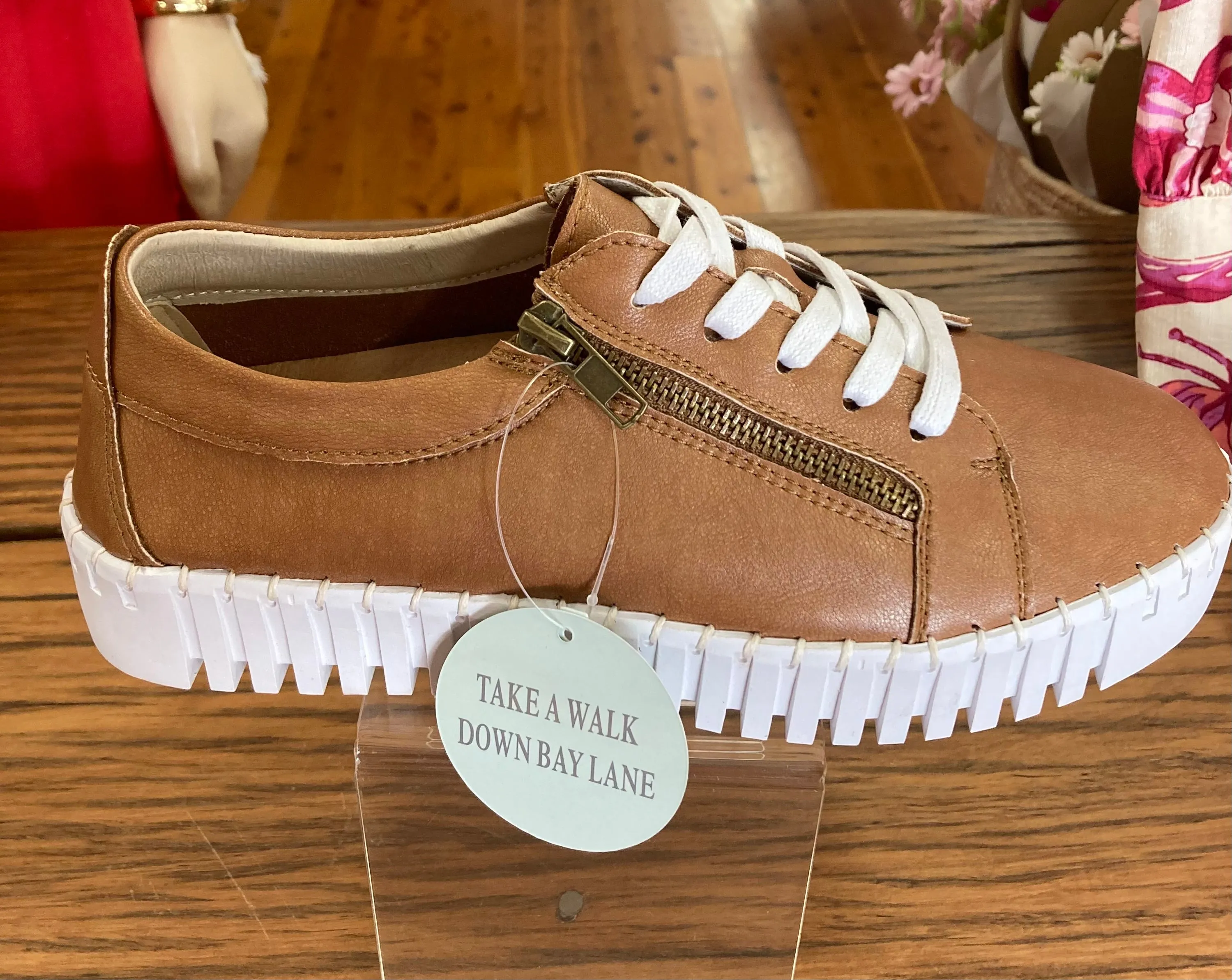 Medusa Tan Sneaker By Bay Lane Footwear