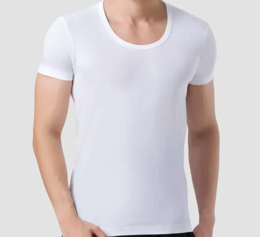 Men's Basic Cotton Vest Short Sleeves Burton 805
