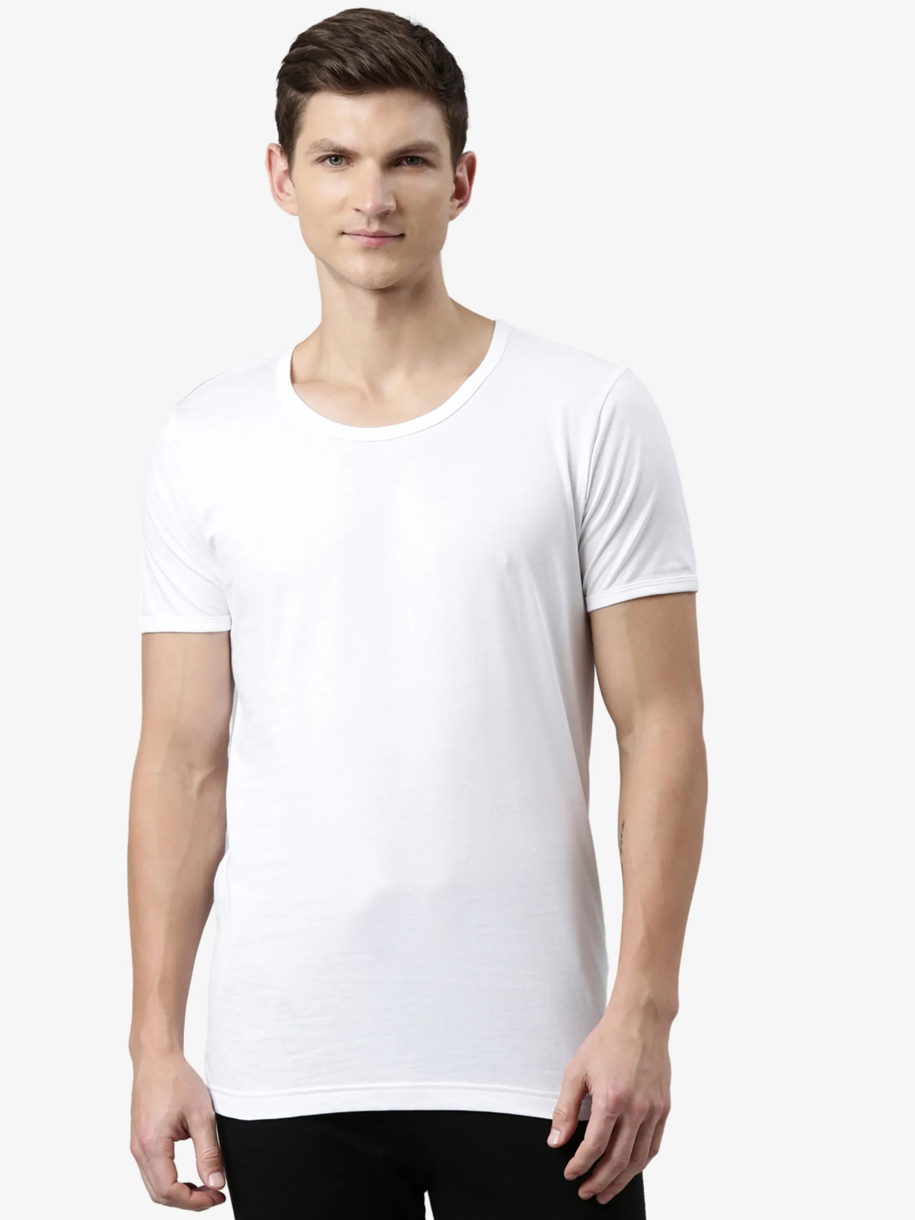 Men's Basic Cotton Vest Short Sleeves Burton 805