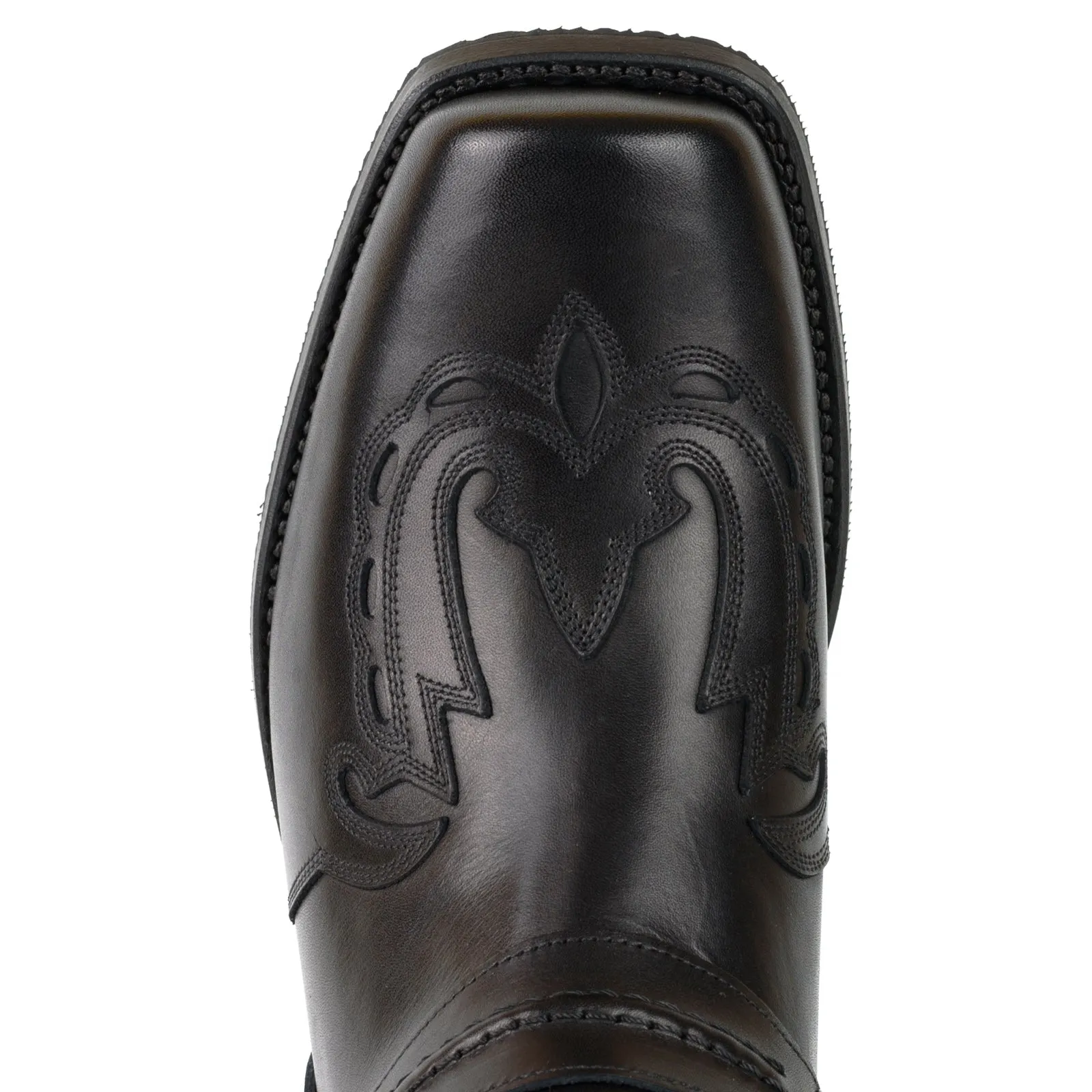 Men's Biker Motard Boots 2471 Handmade Black Leather