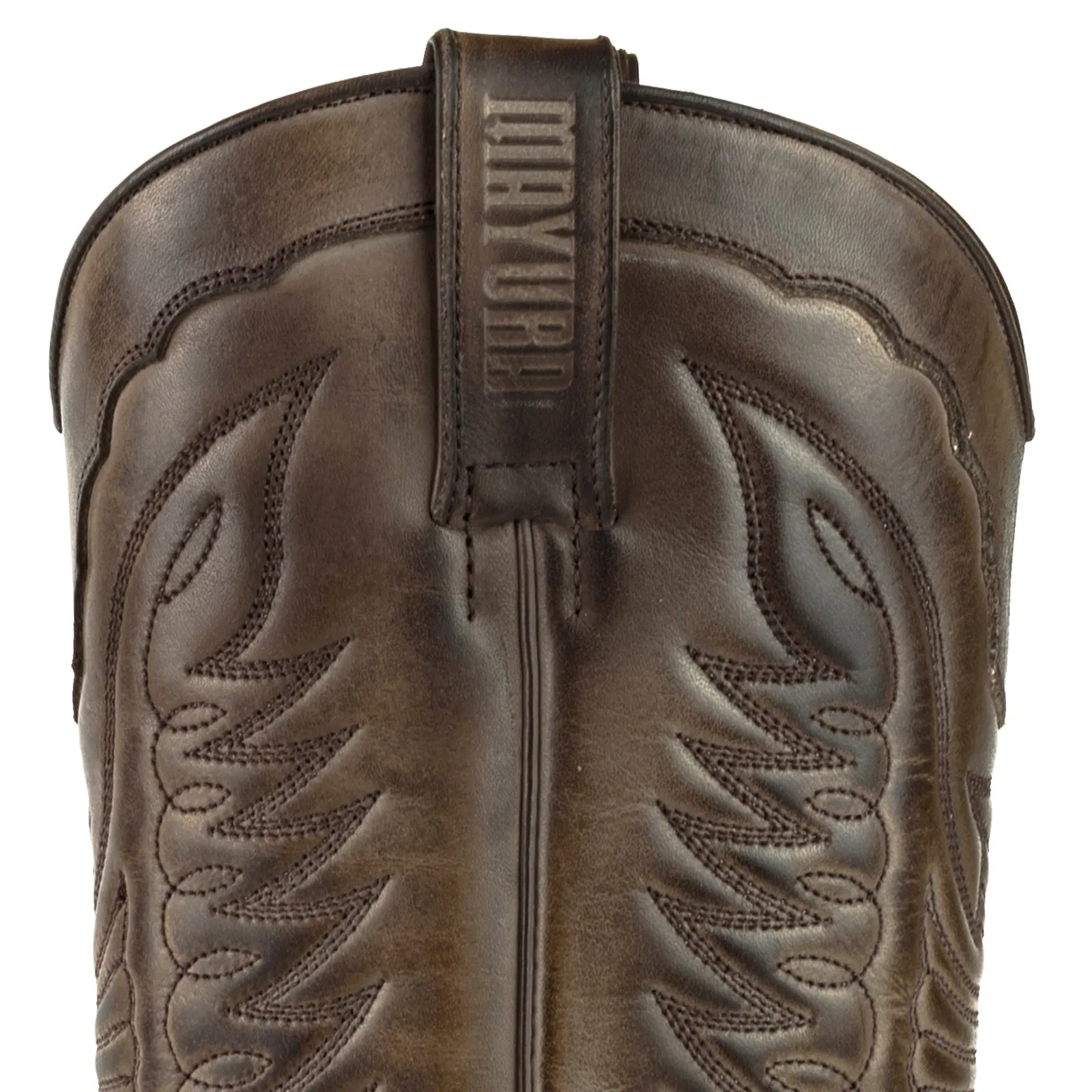 Men's Biker Motard Boots 2471 Handmade Brown Leather
