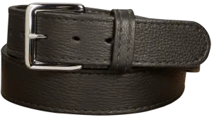 Men's Black American Bison Leather Belt