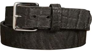 Men's Black Elephant Leather Belt