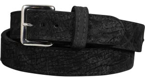 Men's Black Hippopotamus Leather Belt