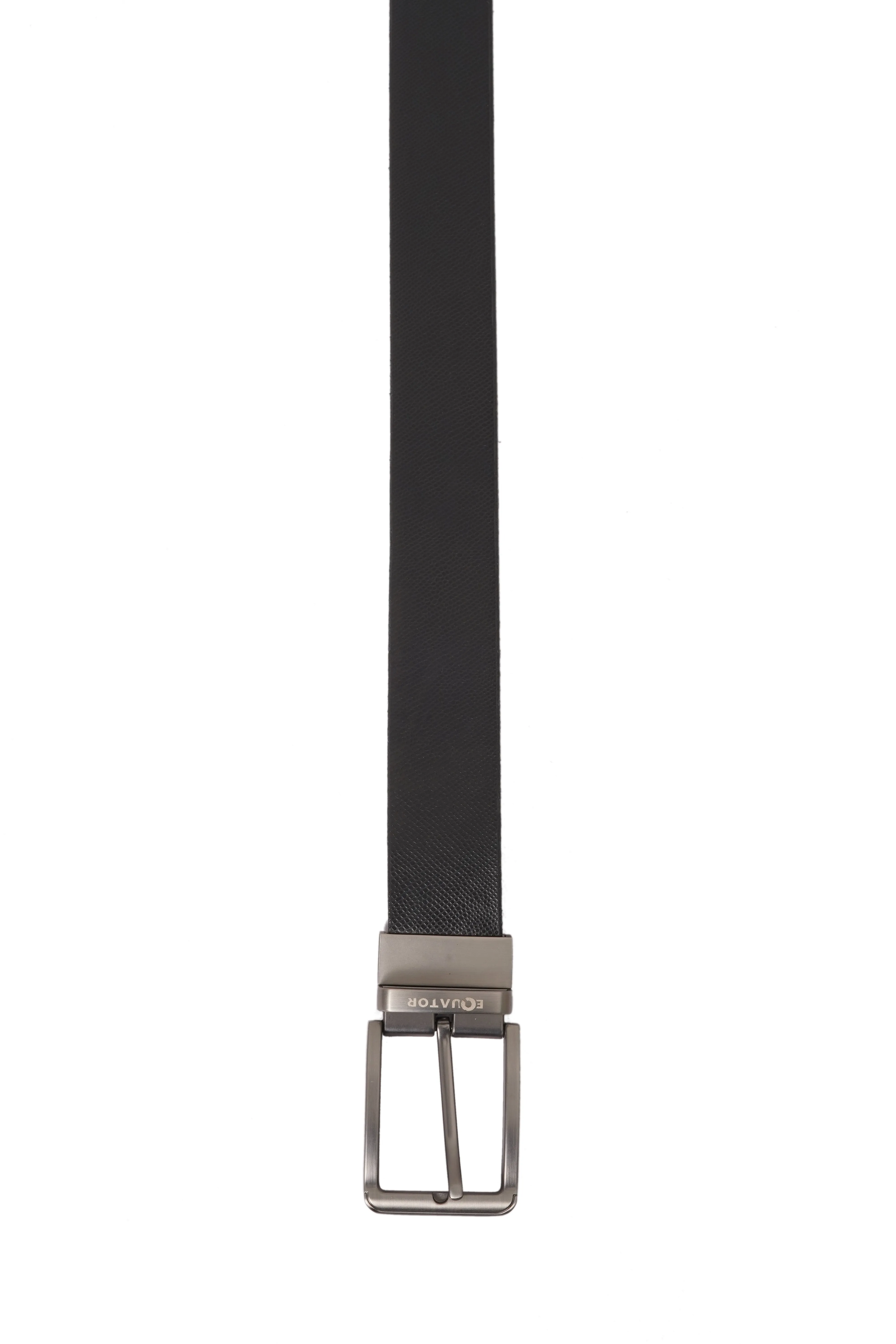 Men's Black/Brown Leather Belt