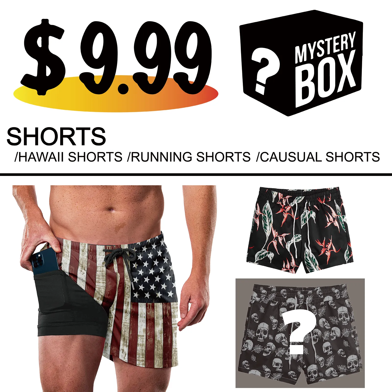 MEN'S BLIND BOX - HAWAIIAN SUMMER SHORTS