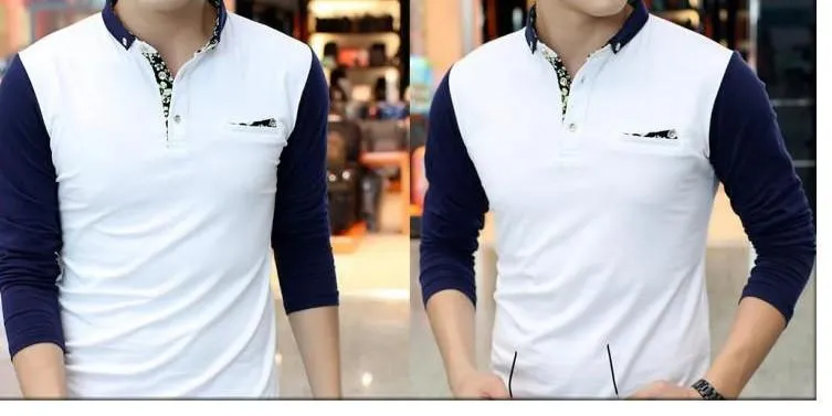 Men's Button Down Collar Polo