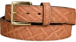 Men's Caramel Brown Elephant Leather Belt
