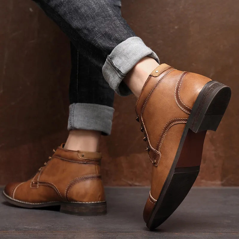 Men's casual comfortable Martin boots men's shoes