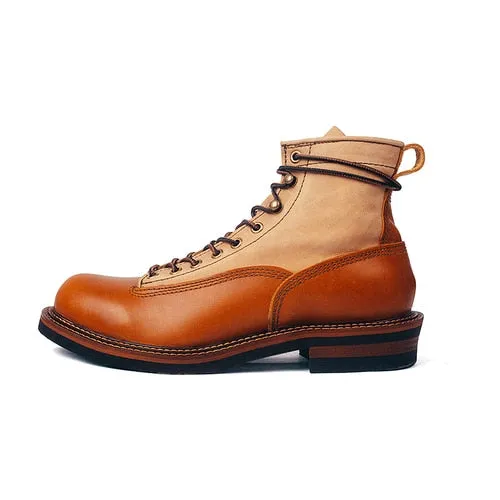 Men's color matching shoes high-end wings quality motorcycle men's boots singer knight punk shoes men