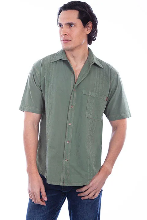 Men's Farthest Point Collection Shirt: Short Sleeve Traveler Moss