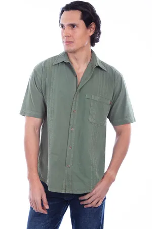 Men's Farthest Point Collection Shirt: Short Sleeve Traveler Moss