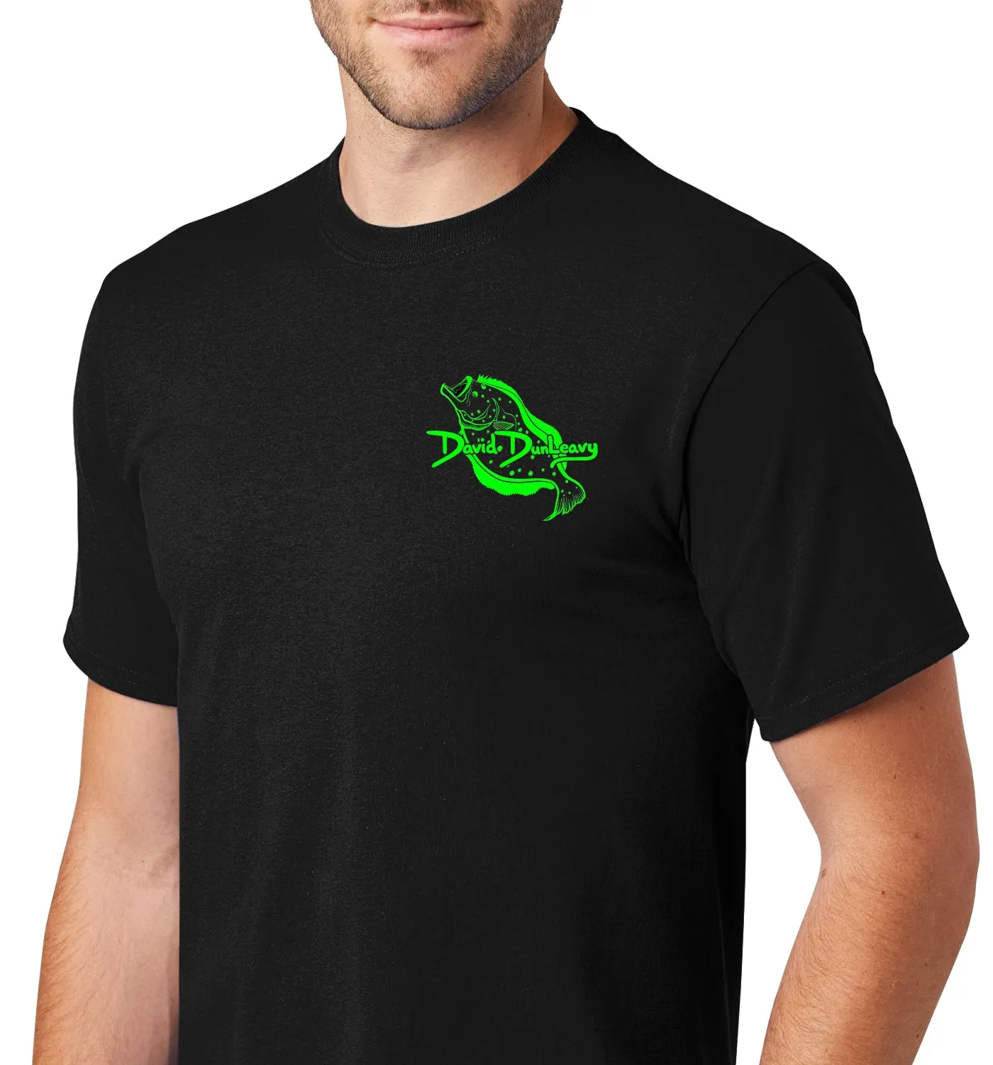 Men's Flounder Deco Short Sleeve Cotton T-Shirt