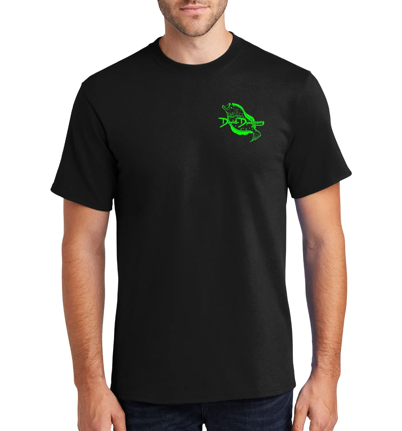 Men's Flounder Deco Short Sleeve Cotton T-Shirt