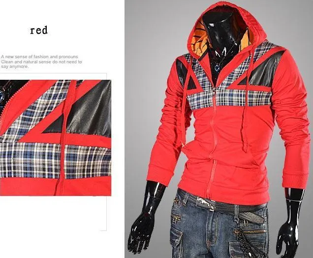 Men's High Collar Hoodie with a Flair
