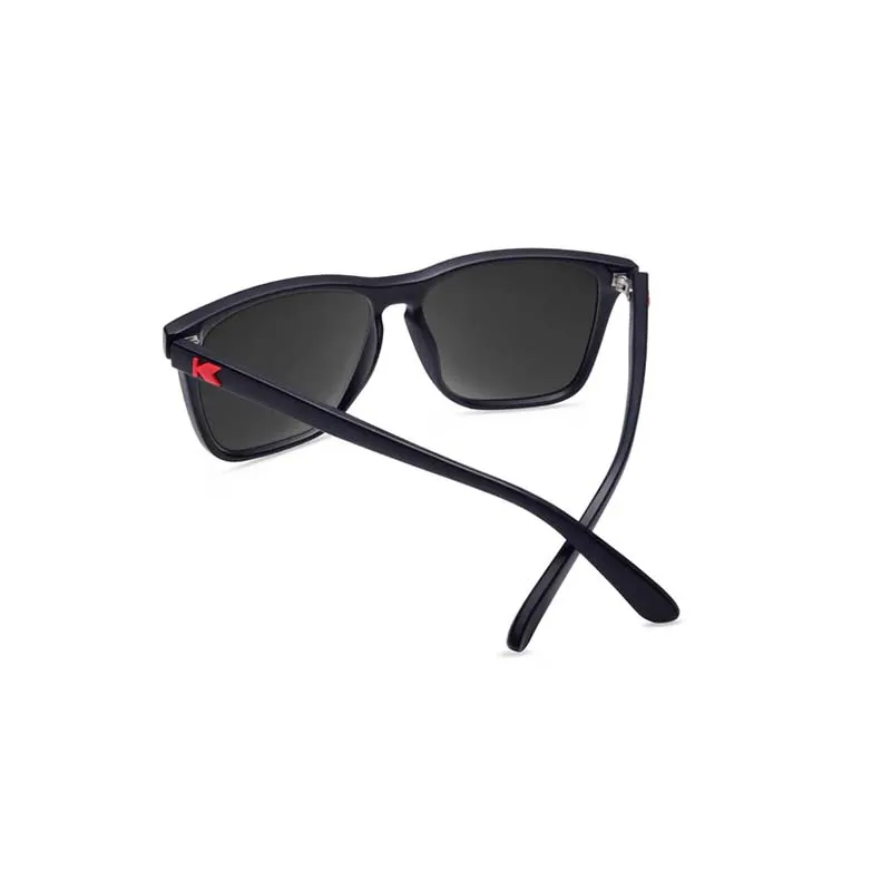 Men's Knockaround® Fast Lanes Sunglasses  in Matte Black and Red Sunset