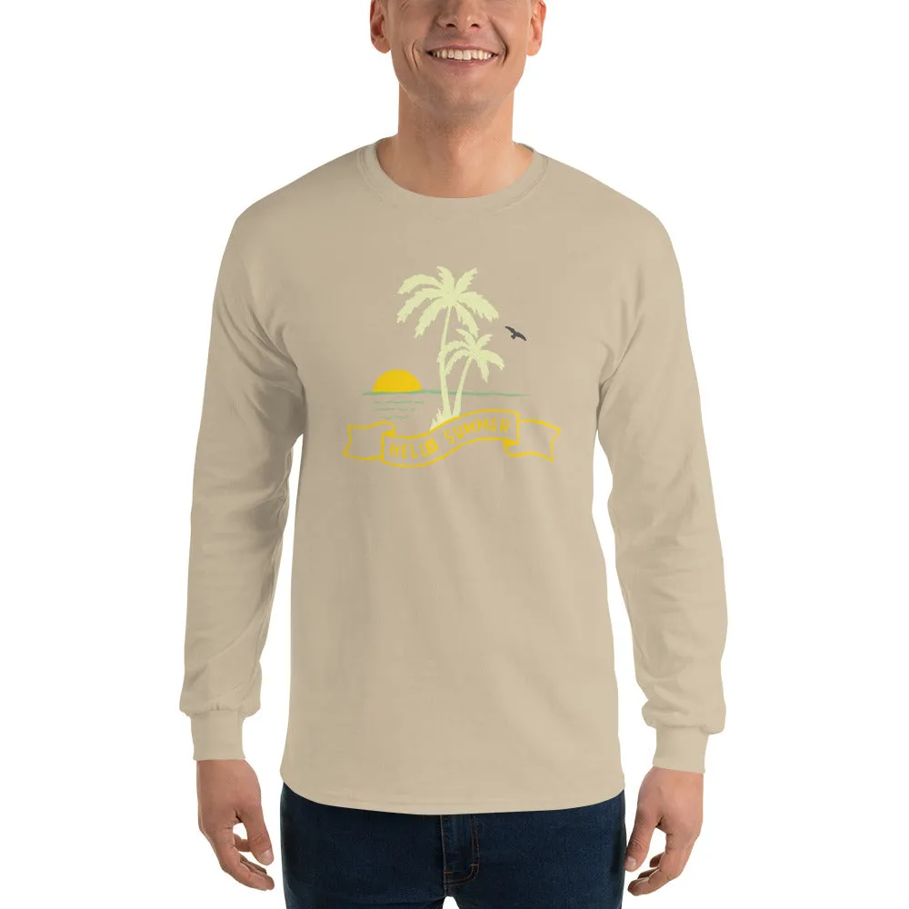 Men's Long Sleeve T-Shirt - Hello Summer