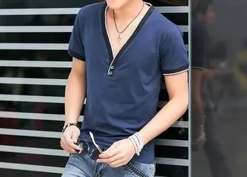 Men's Low Cut V-Neck T-Shirt