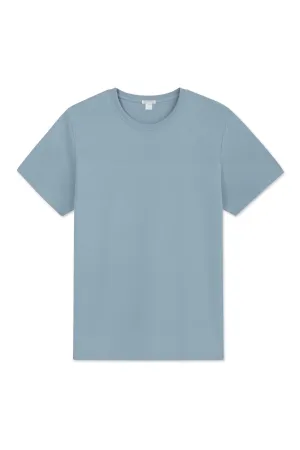 Men's Pima Crewneck Tee in Anchor Blue