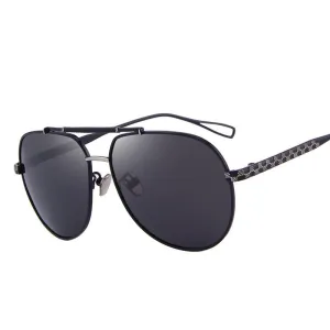 Men's Polarized Black Pilot Summer Sunglasses