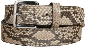 Men's Python Snakeskin Leather Belt