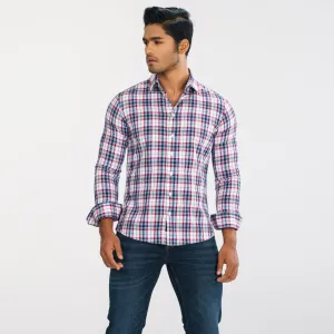 Mens Red Check Shirt