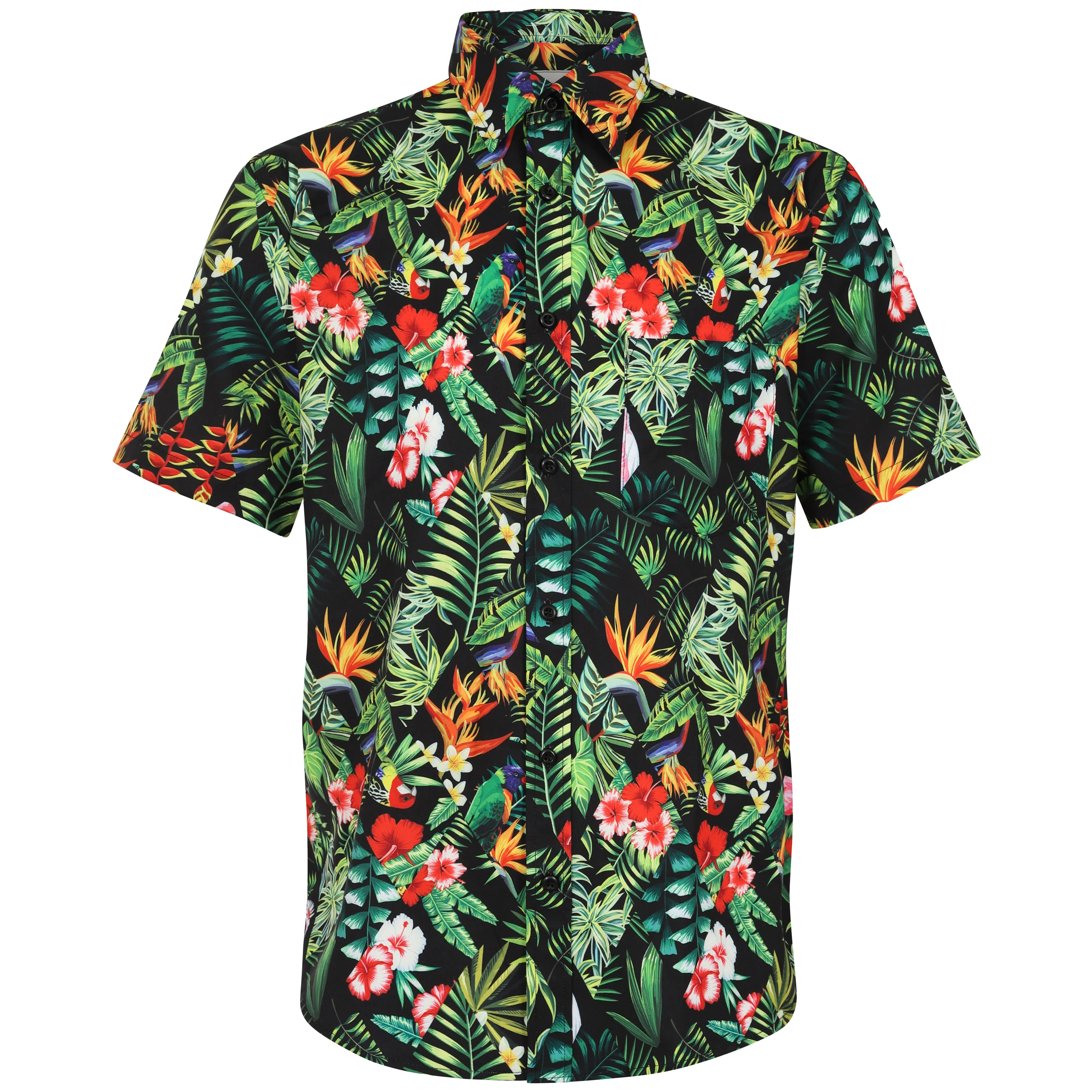 Men's Short Sleeve Hawaiian Shirt - Campervan