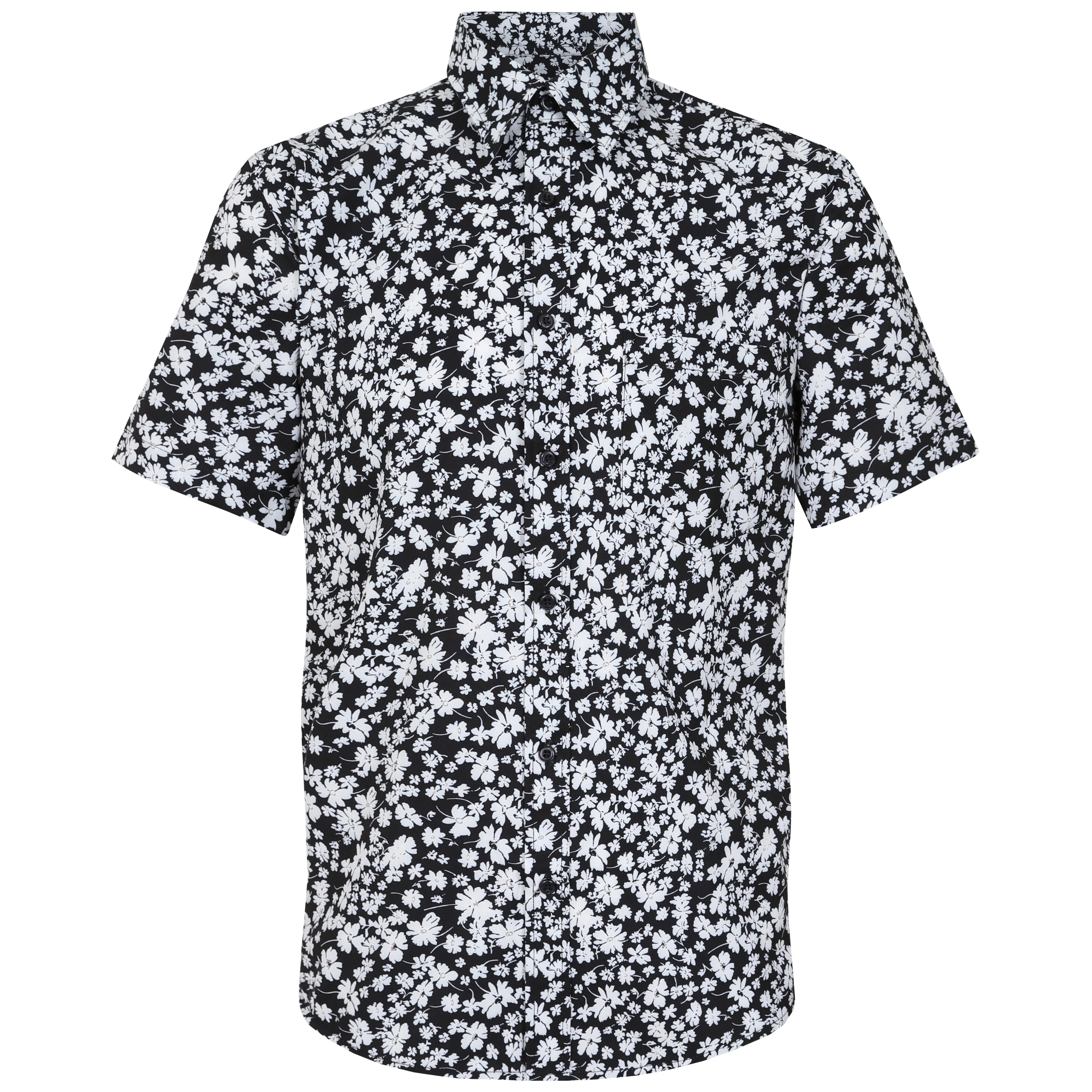 Men's Short Sleeve Hawaiian Shirt - Campervan