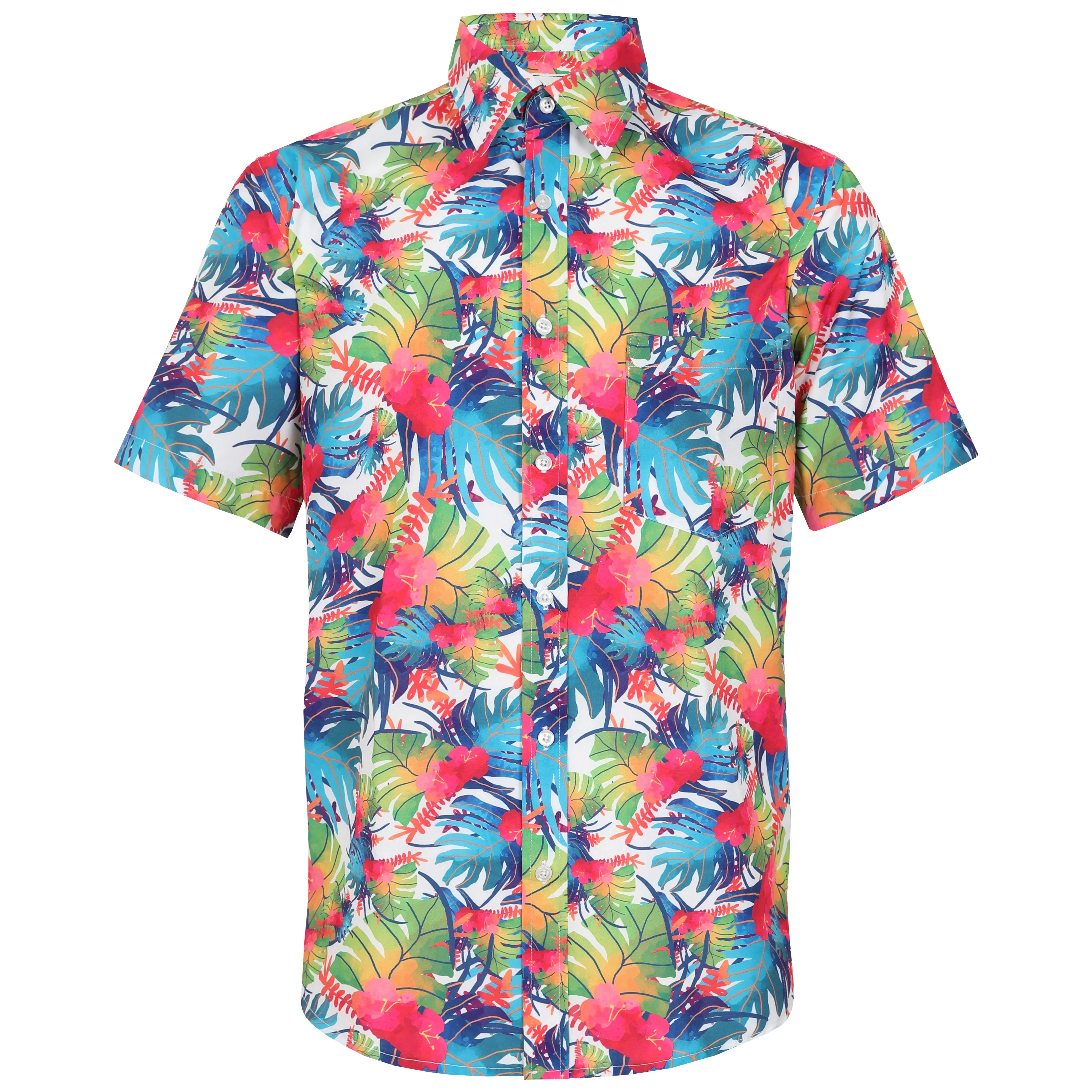 Men's Short Sleeve Hawaiian Shirt - Campervan