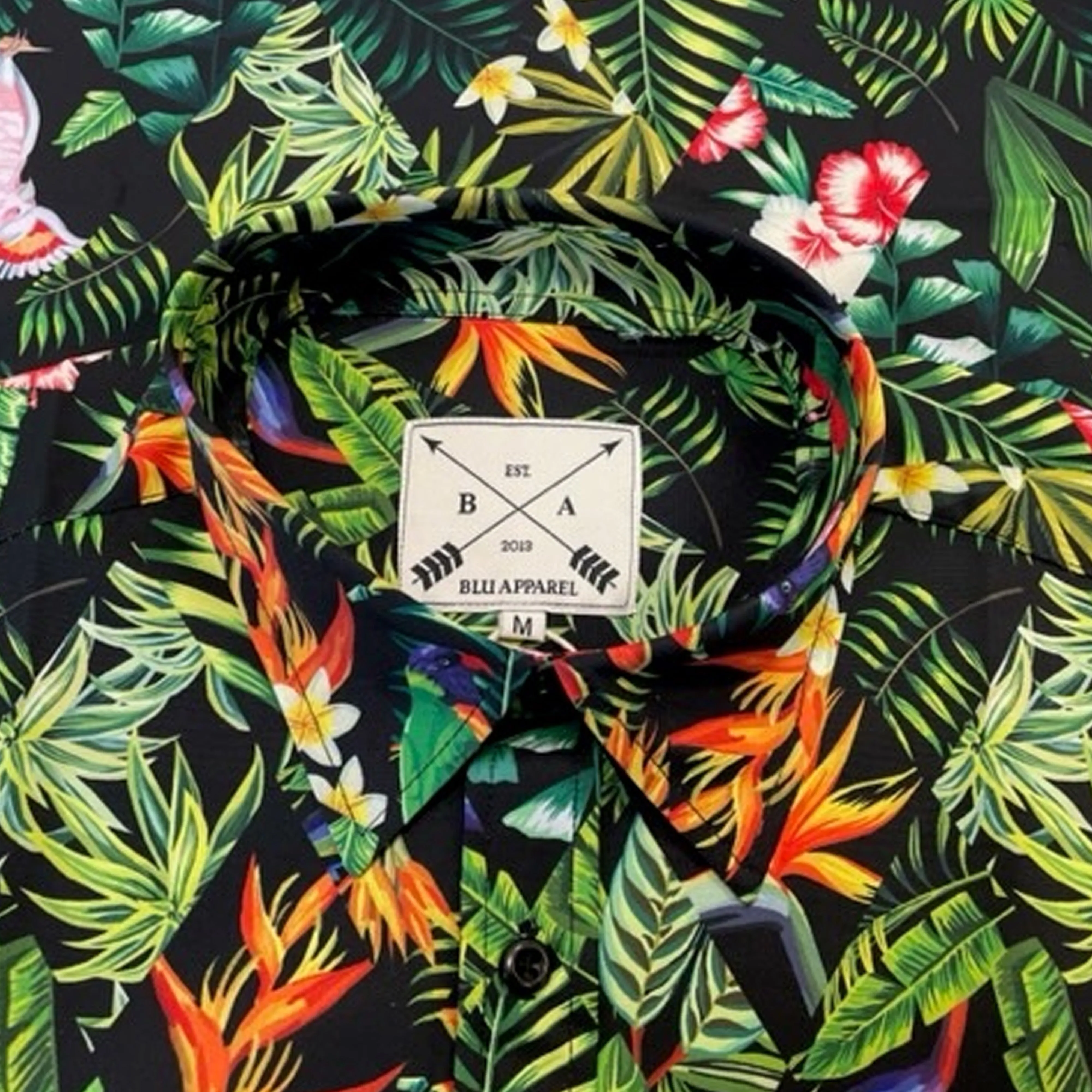 Men's Short Sleeve Hawaiian Shirt - Campervan