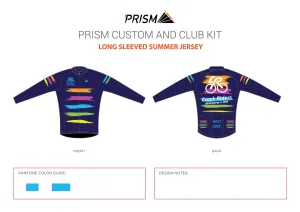 Men's Spring Classic Summer Weight Long Sleeve Jersey - Race Cut Navy Edition