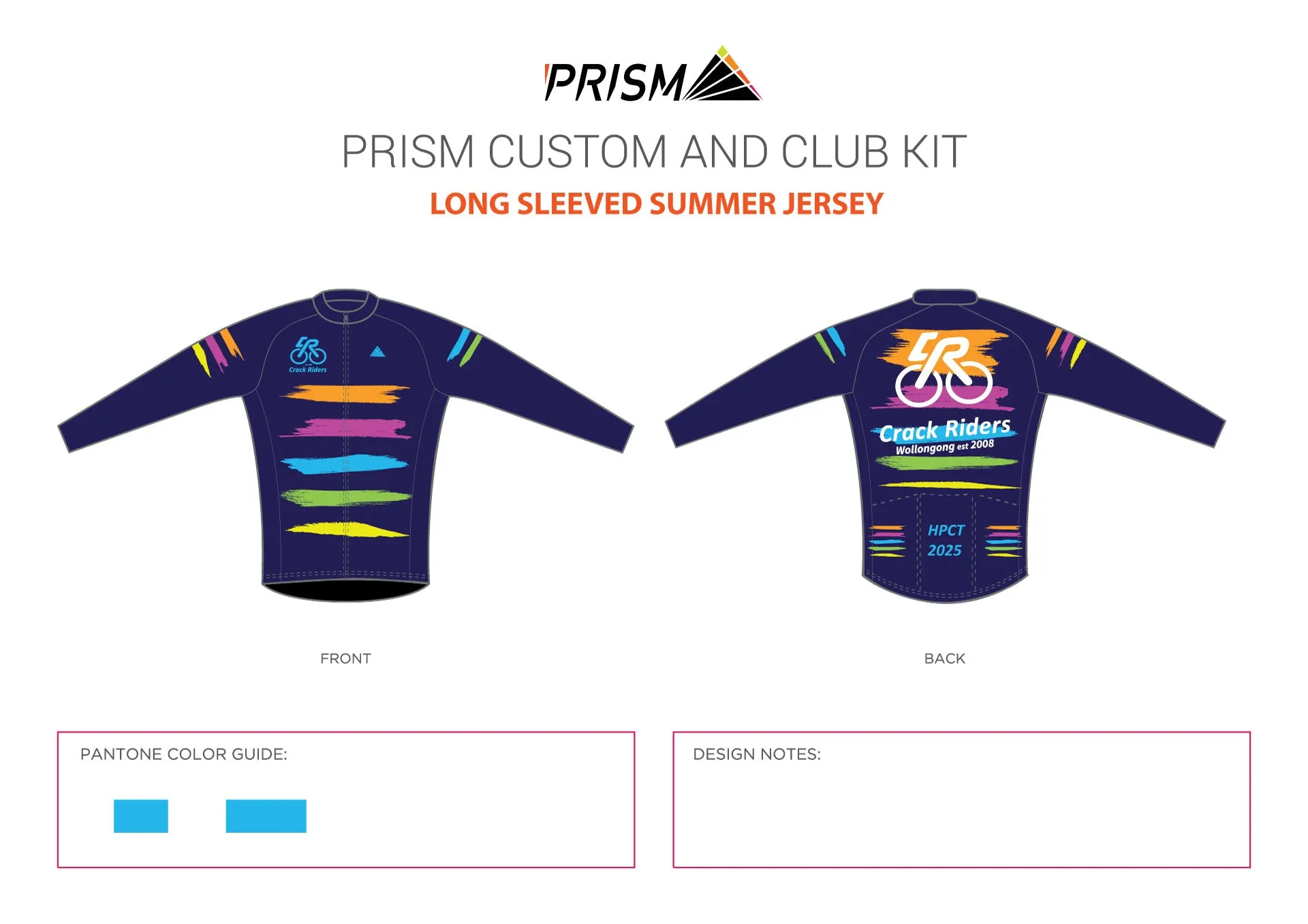 Men's Spring Classic Summer Weight Long Sleeve Jersey - Race Cut Navy Edition