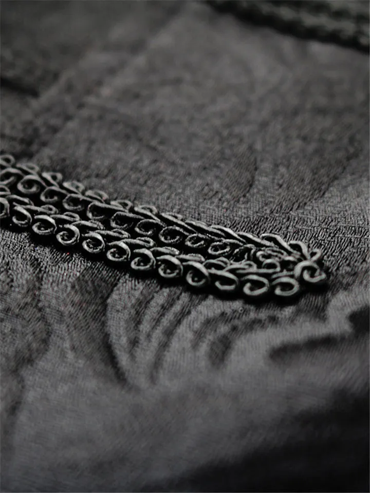 Men's Steampunk Vintage Gothic Long Frock Coat Uniform Costume