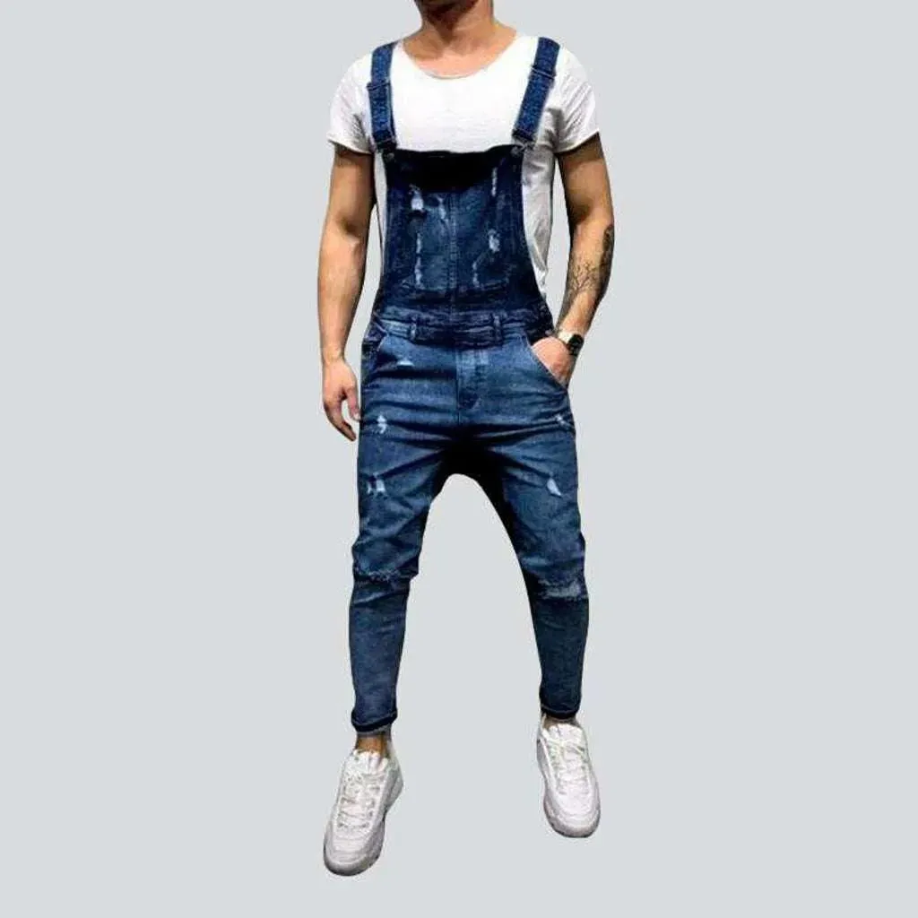 Men's stylish denim dungaree