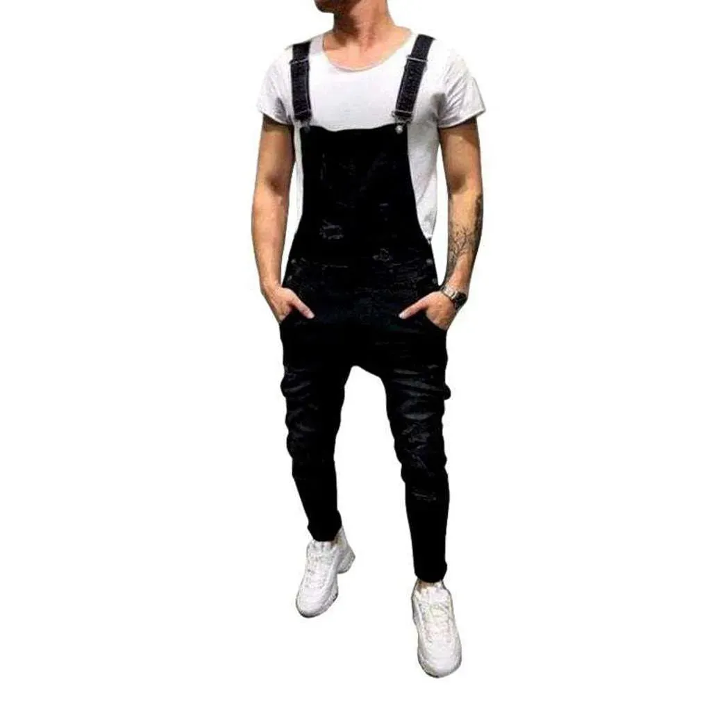 Men's stylish denim dungaree