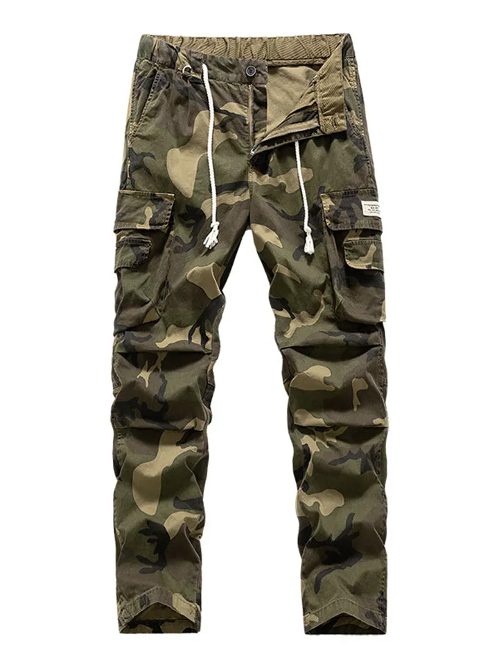 Men's Summer Loose Fit Camouflage Cargo Pants