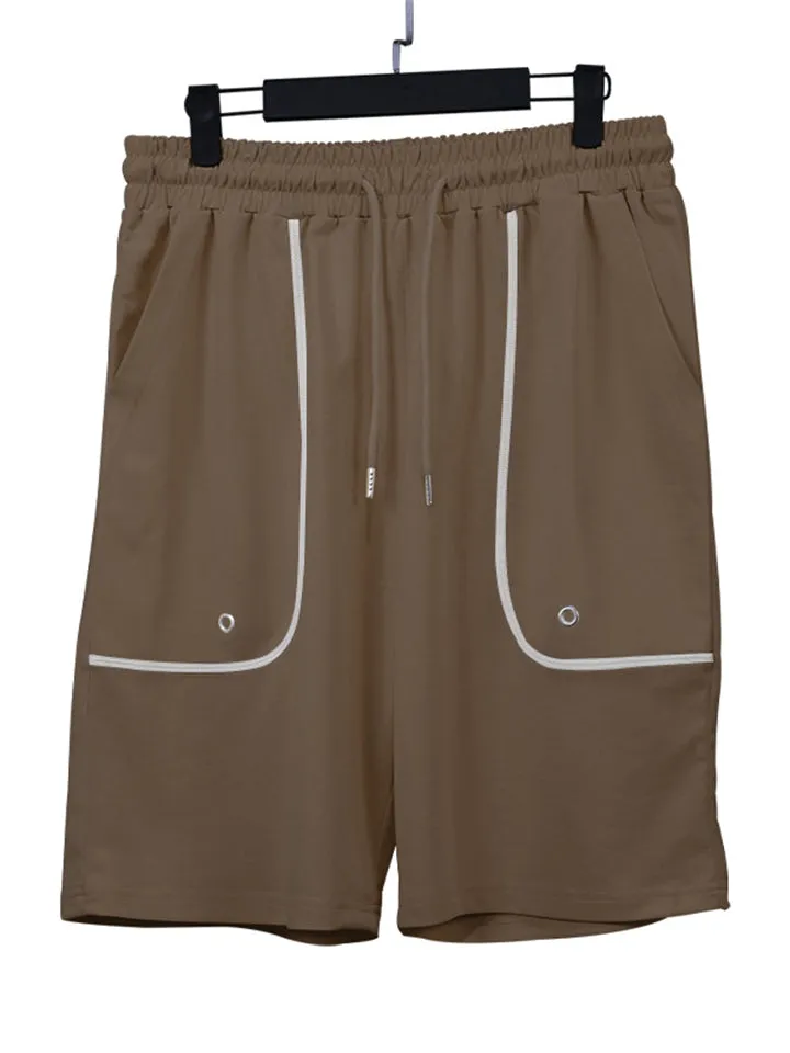 Men's Summer Sports Body Fit Shirts   Loose Shorts