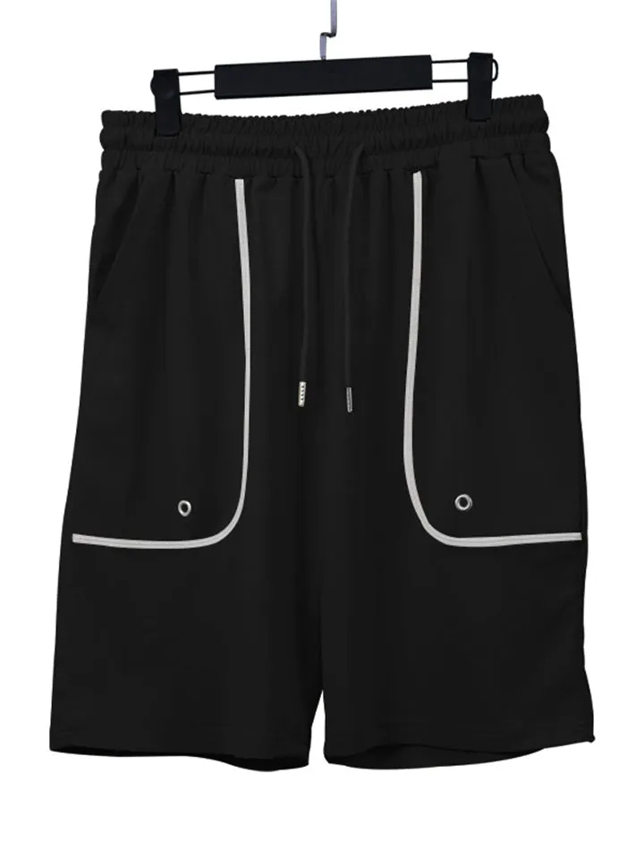 Men's Summer Sports Body Fit Shirts   Loose Shorts
