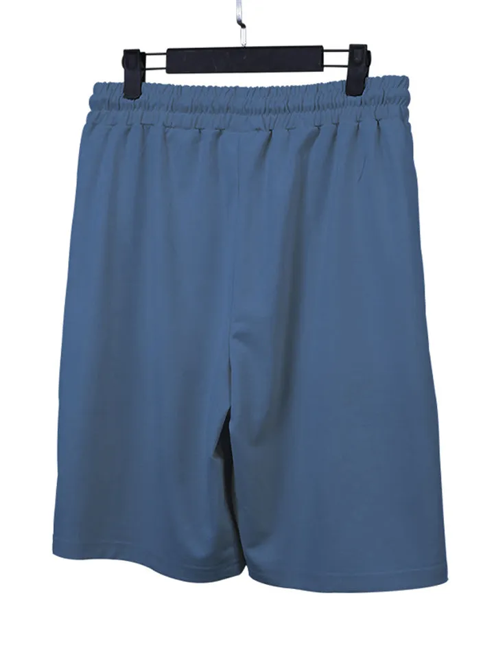 Men's Summer Sports Body Fit Shirts   Loose Shorts