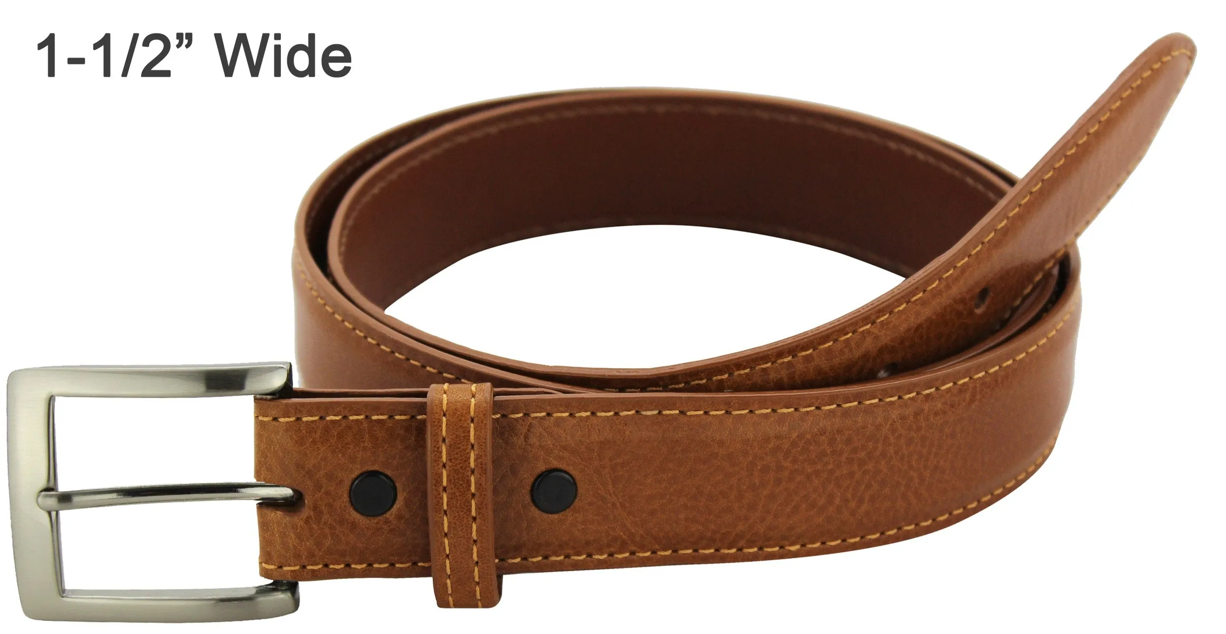 Men's Tan Italian Calf Designer Full Grain Leather Belt **Made To Order Allow 5 To 6 Weeks To Ship