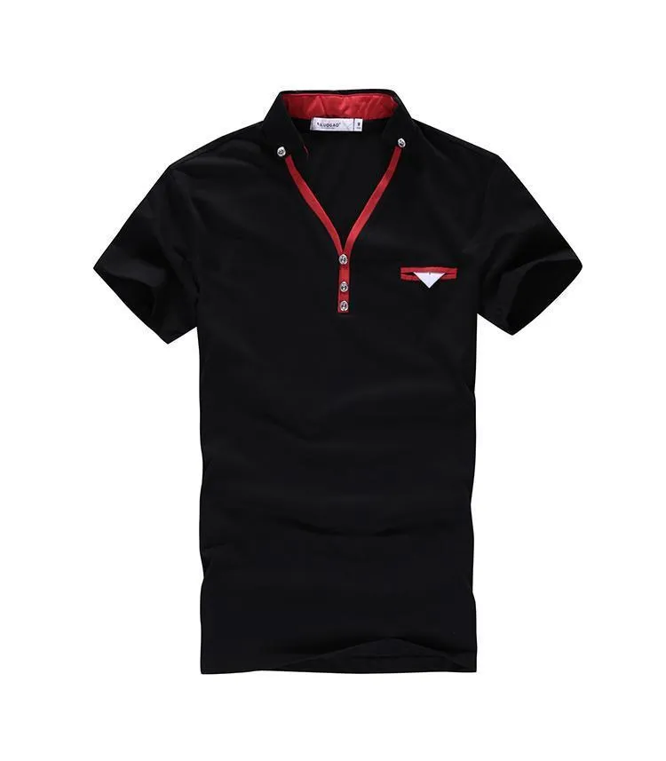 Men's Turn Down Collar Polo With Pocket Decoration
