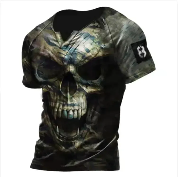 Men's Vintage 3D Print T-Shirt: Classic American Style
